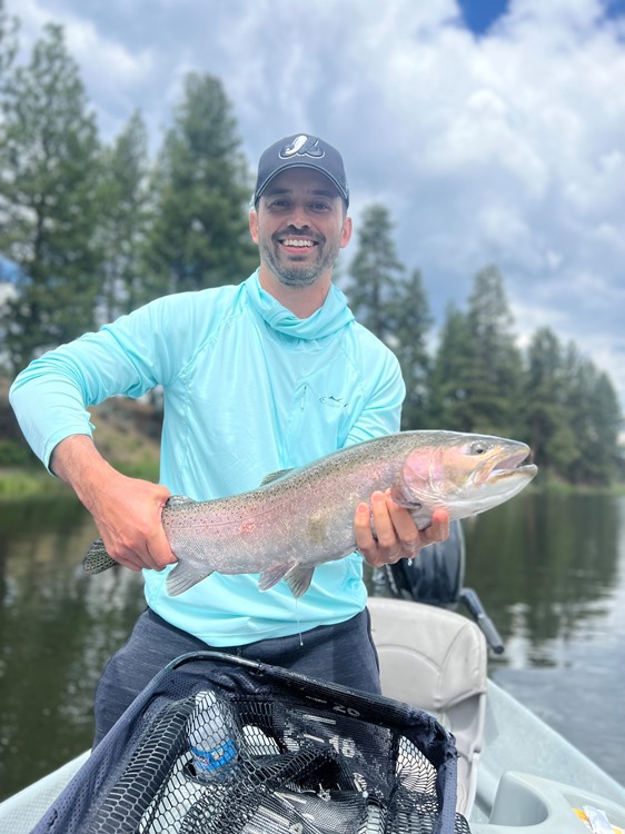 Soft-plastic lures fished in deep holes producing plenty of Charleston trout