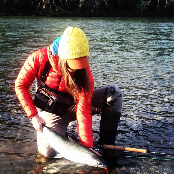 Leslie Ajari with a Lower Rogue Steelie