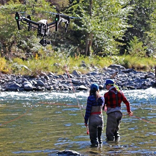 Did some filming for an upcoming project with Trout Unlimited, check out that drone!