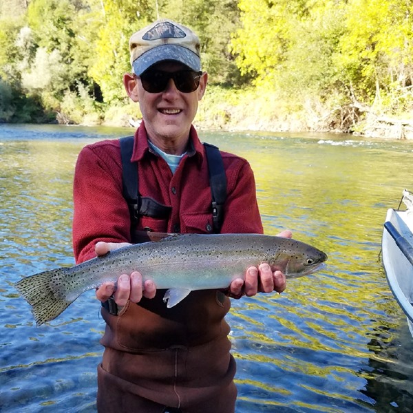 Jeff with a Trinity steelhead