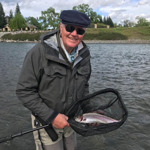 Allen with a dry fly fish