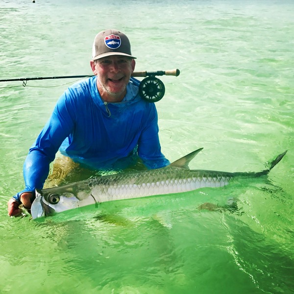 Doug with the elusive Fall River Tarpon