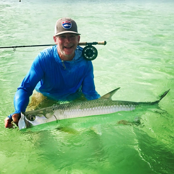 Doug with the elusive Fall River Tarpon 