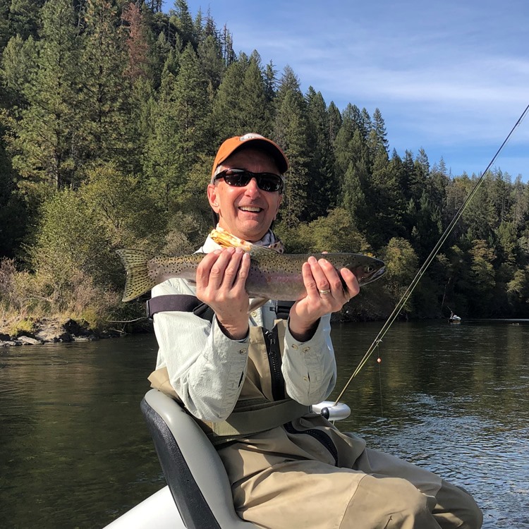 Ted with a nice hatchery fish