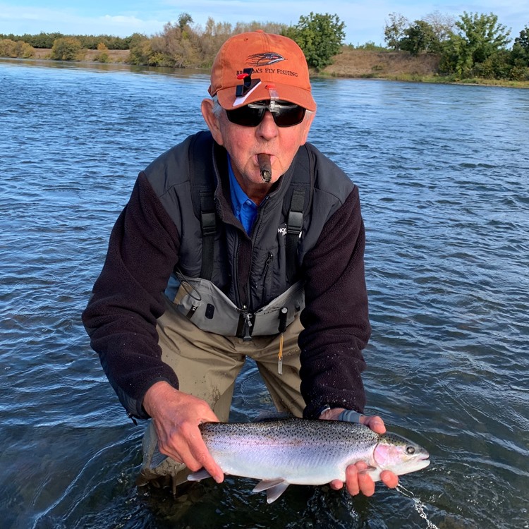 George with a nice hatchery fish