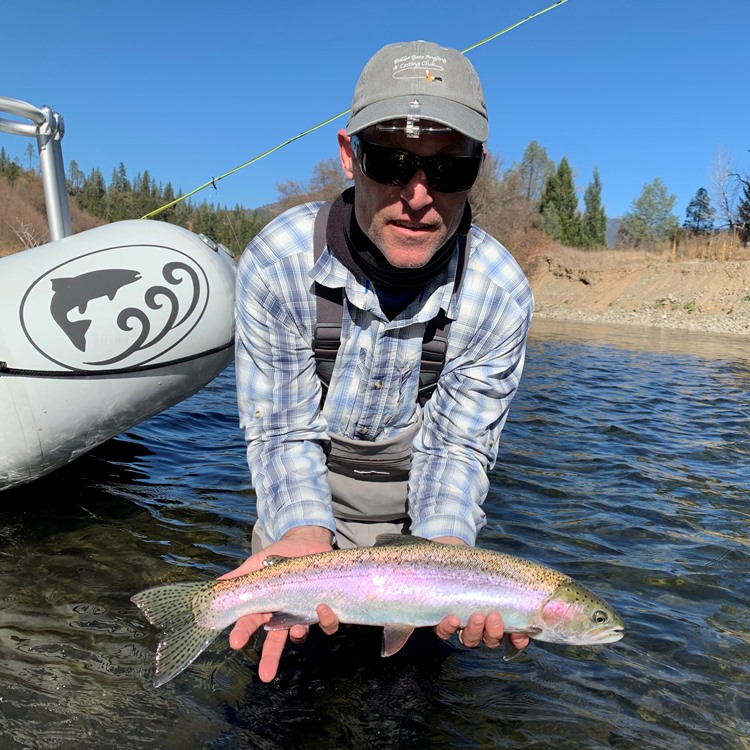 Jeff with a beautiful wild steelhead