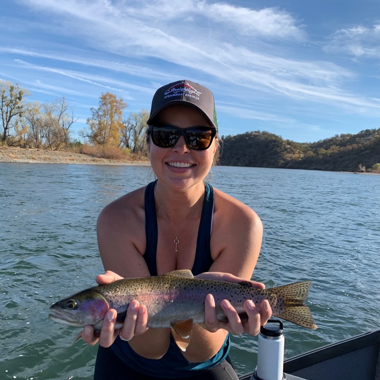 Eli with her largest trout