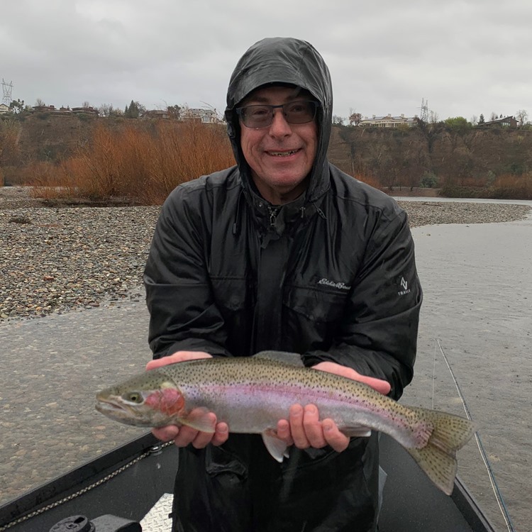 Steve with his Christmas steelhead!