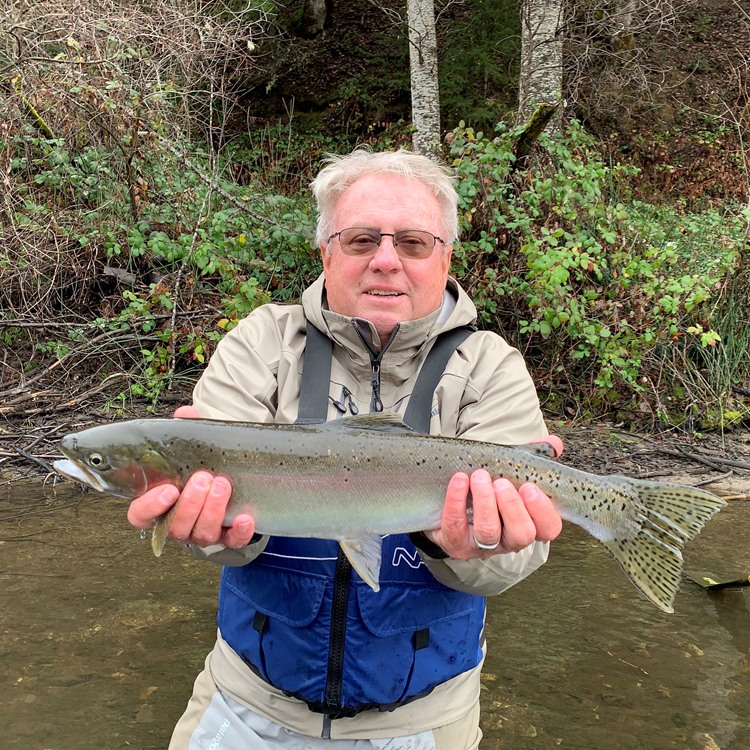 Jay with a very nice Trinity steelhead