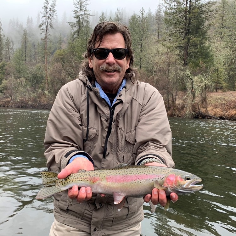 Scott with his first steelhead