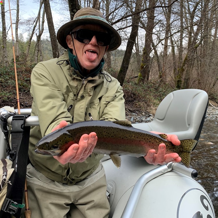 Mike with a nice native steelhead