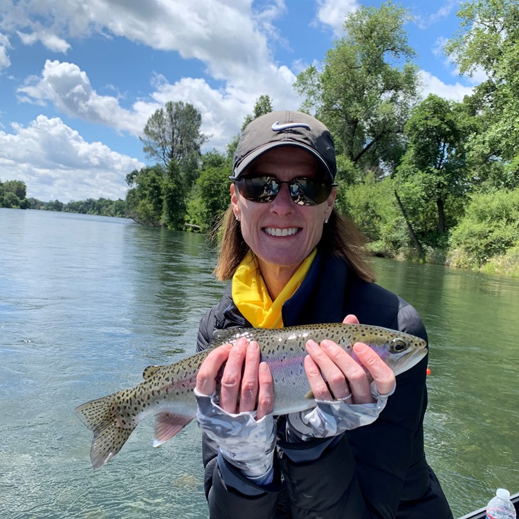 Linda with her first of the day