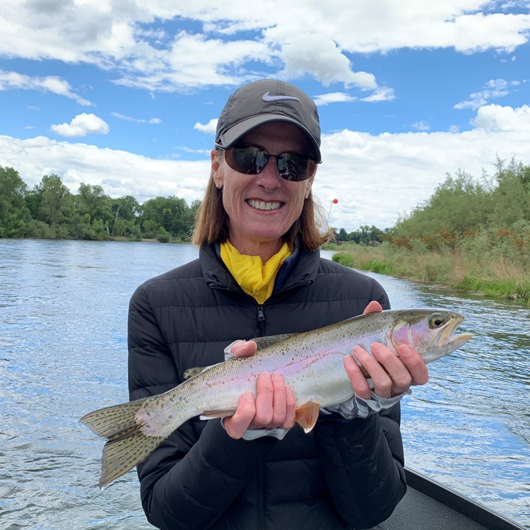 Linda with another very nice fish