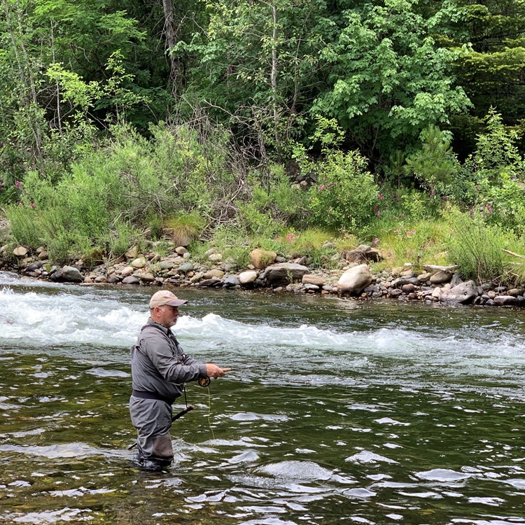 Dave working the seam