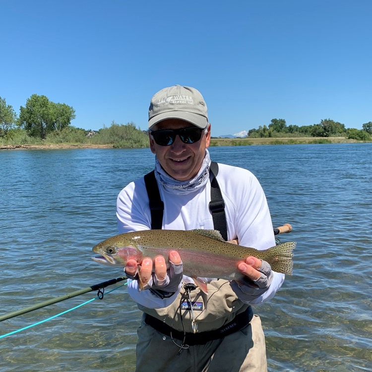 John rewarded with a nice hatchery steelhead