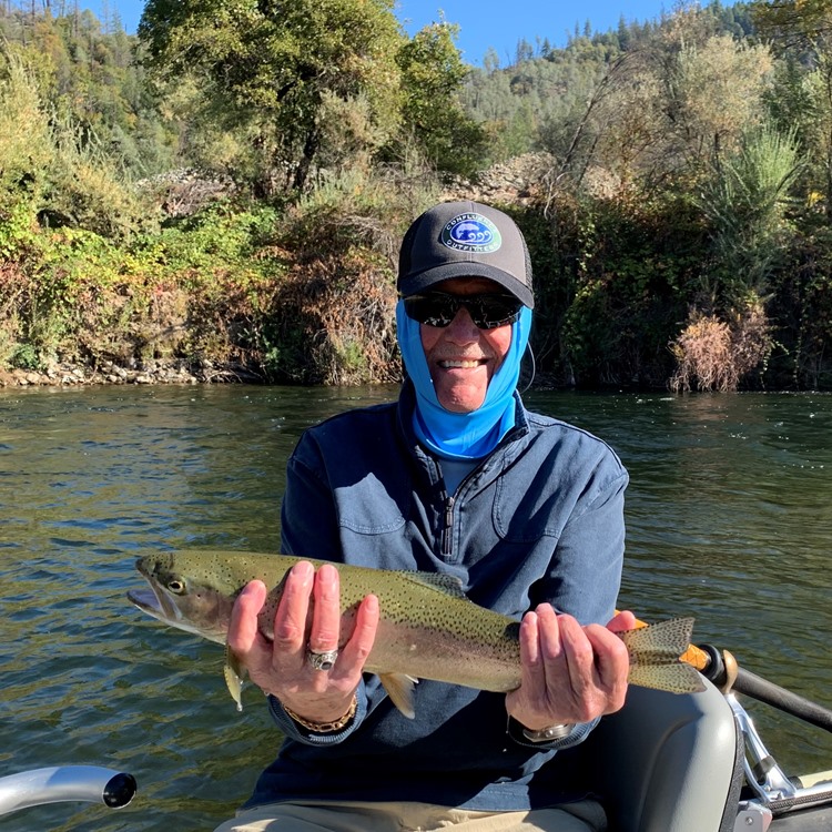 Bob was rewarded with this beautiful wild steelhead!