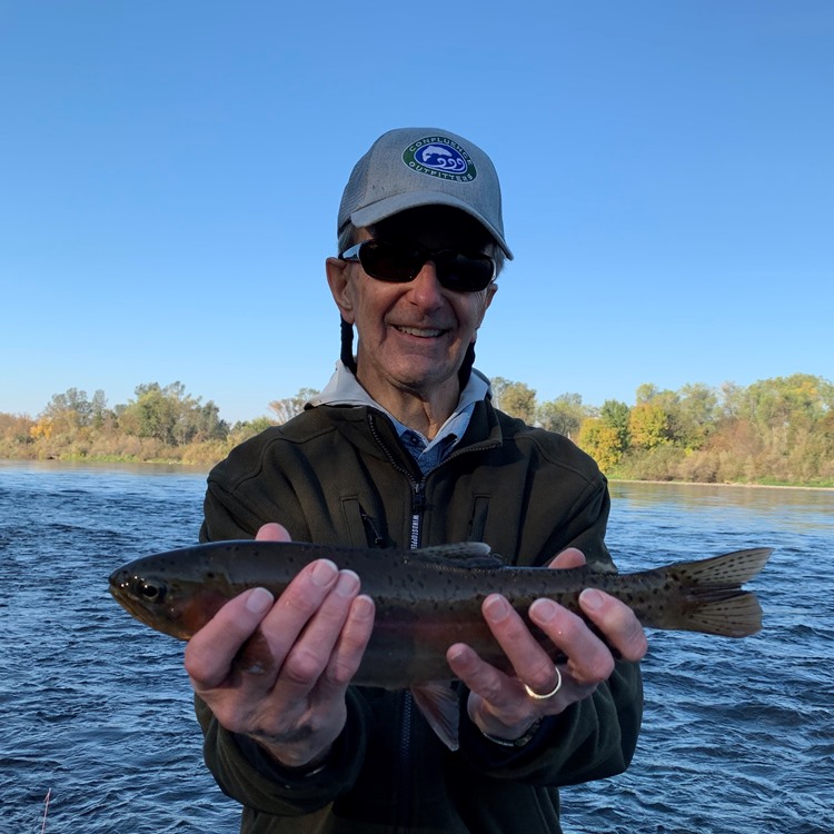 Ted with his first respectable fish of the day