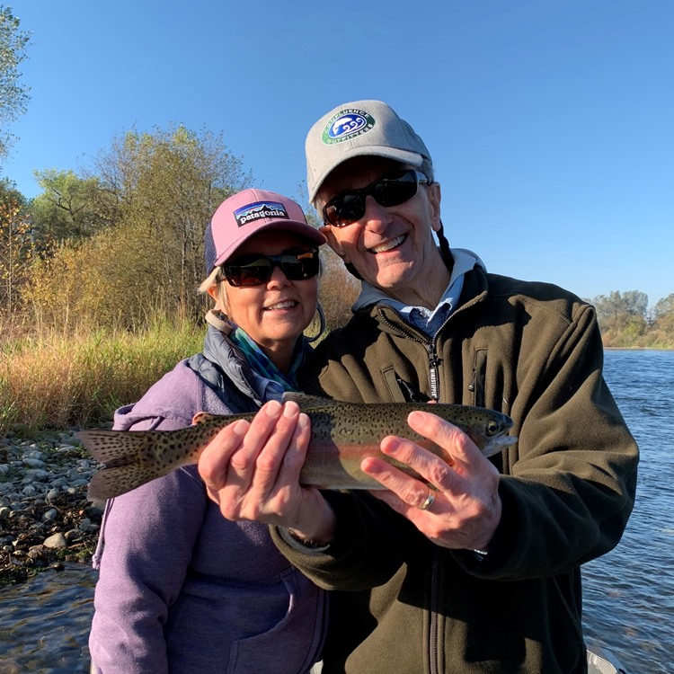 Ted with another nice fish - this time including Eloise