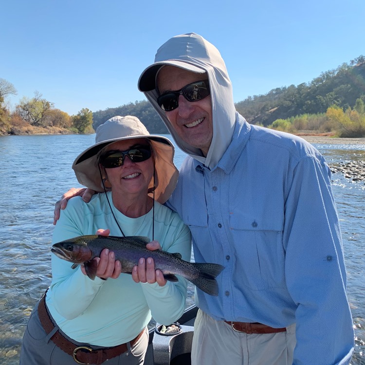 Eloise with another great fish - this time including Ted